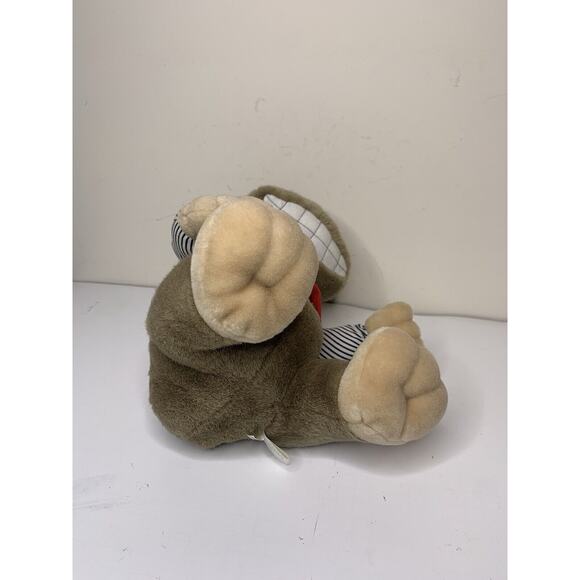 Toys House Dog Bear Plush 12” Stuffed Animal Plush Toy Vintage Red Vest Rare - Picture 6 of 8